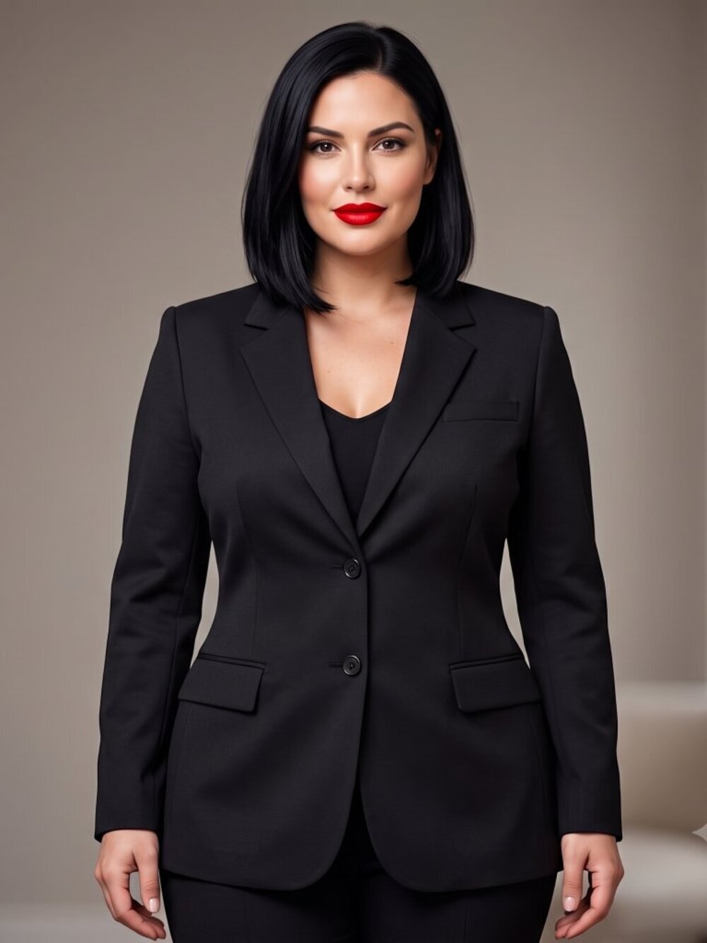 Doc & Amelia Blazer Black Size 14 Jacket Sport Coat Office